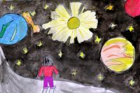 II место - Моя вселенная. Пешкова Виктория, 10 лет, рук. Габдуллина А.Т., Ибрагимовская СОШ II место - Моя вселенная. Пешкова Виктория, 10 лет, рук. Габдуллина А.Т., Ибрагимовская СОШ