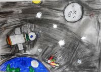 II место - Непознанный космос. Юмакаев Данила, 11 лет, рук. Казакова С.В., Чулпанская ООШ II место - Непознанный космос. Юмакаев Данила, 11 лет, рук. Казакова С.В., Чулпанская ООШ