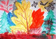 «Стаи птиц улетают прочь, за синее море...», Курбанов Александр, 8 лет, рук. Букреева И.А., СОШ 5 «Стаи птиц улетают прочь, за синее море...», Курбанов Александр, 8 лет, рук. Букреева И.А., СОШ 5