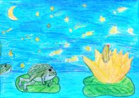 Дюймовочка (восковые мелки). Дусмухаметова София, 7 лет Дюймовочка (восковые мелки). Дусмухаметова София, 7 лет