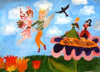 Дюймовочка (гуашь). Вежняева Полина, 11 лет Дюймовочка (гуашь). Вежняева Полина, 11 лет