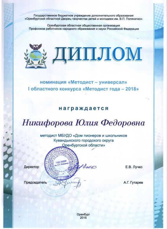 Metodist goda 2018